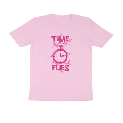 Half Sleeve Round Neck T-Shirt – Time Flies 2 puraidoprints