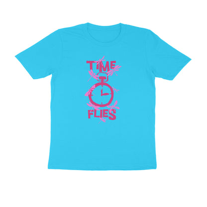 Half Sleeve Round Neck T-Shirt – Time Flies 2 puraidoprints
