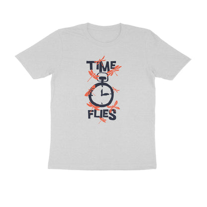 Half Sleeve Round Neck T-Shirt – Time Flies 3 puraidoprints