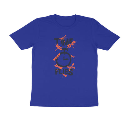 Half Sleeve Round Neck T-Shirt – Time Flies 3 puraidoprints