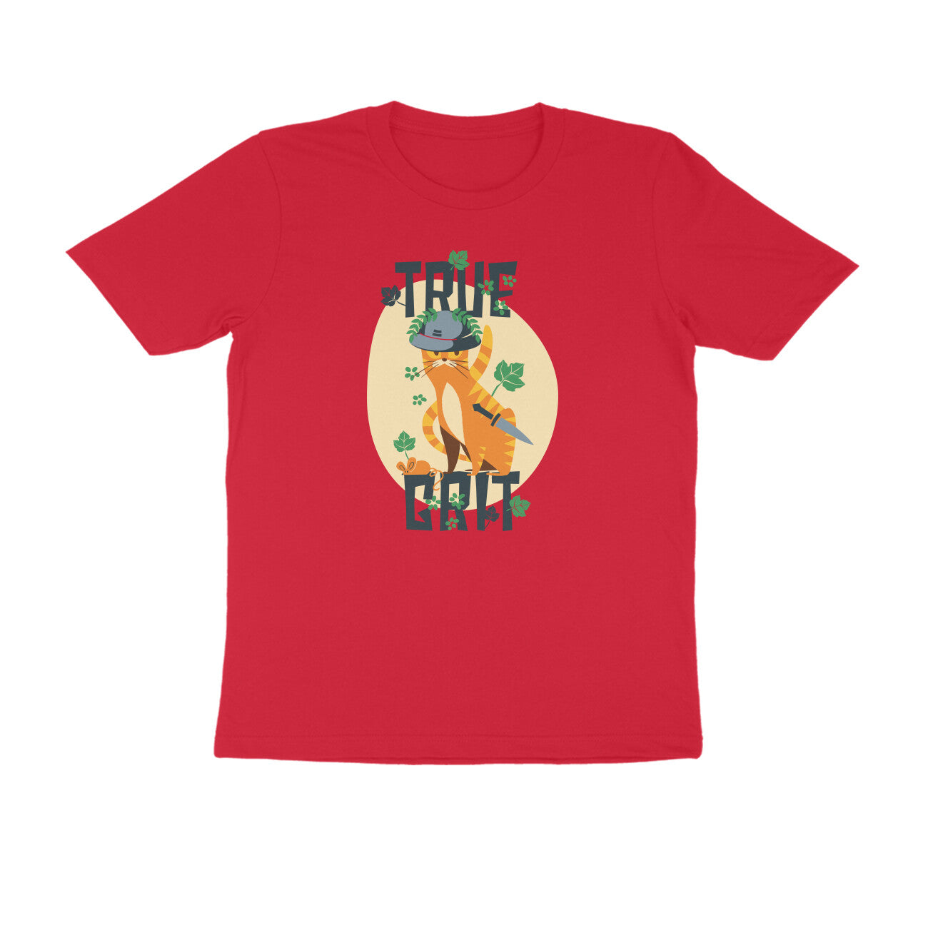 Half Sleeve Round Neck T-Shirt – True Grit 1 puraidoprints