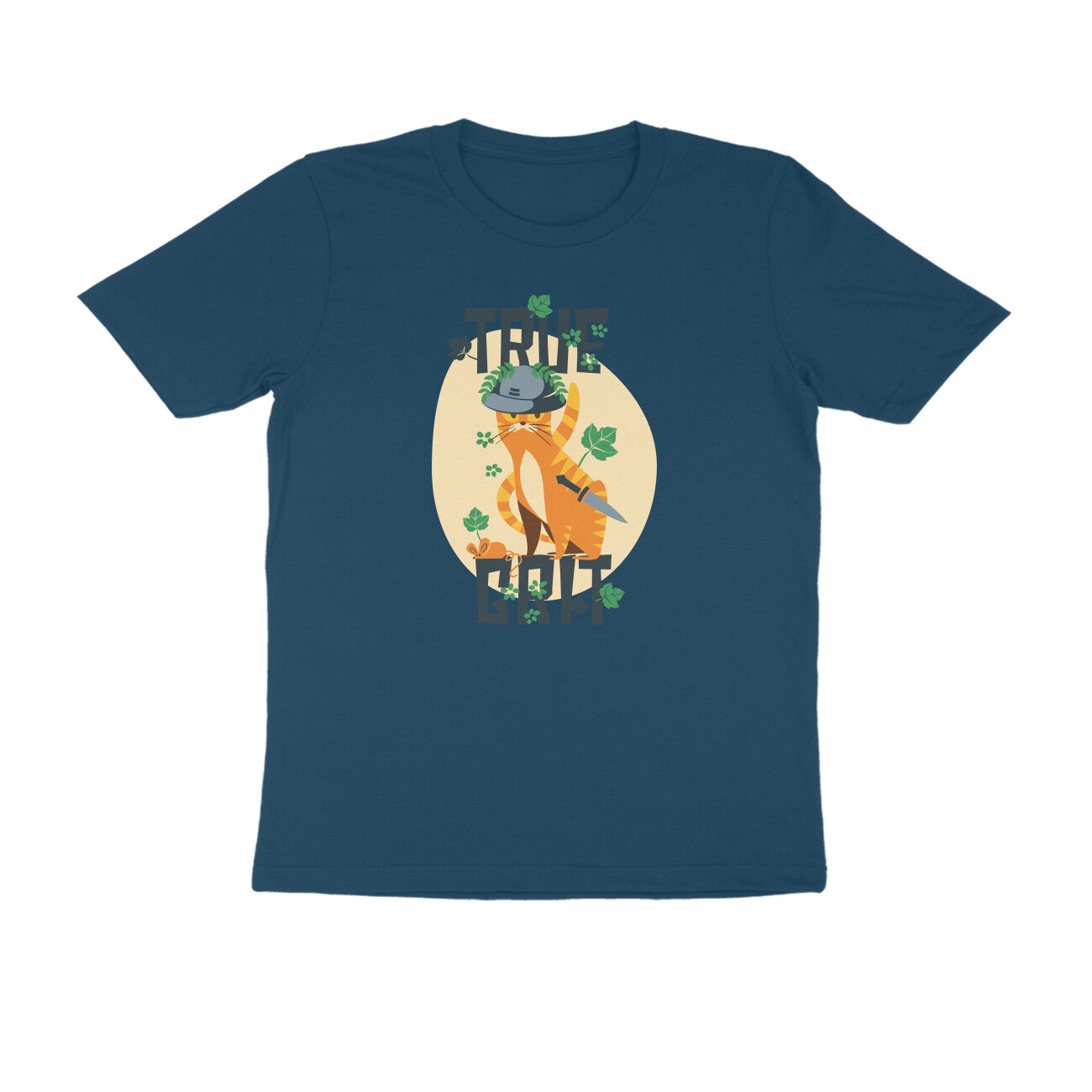 Half Sleeve Round Neck T-Shirt – True Grit 1 puraidoprints