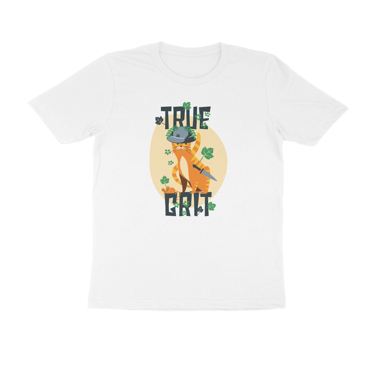 Half Sleeve Round Neck T-Shirt – True Grit 1 puraidoprints