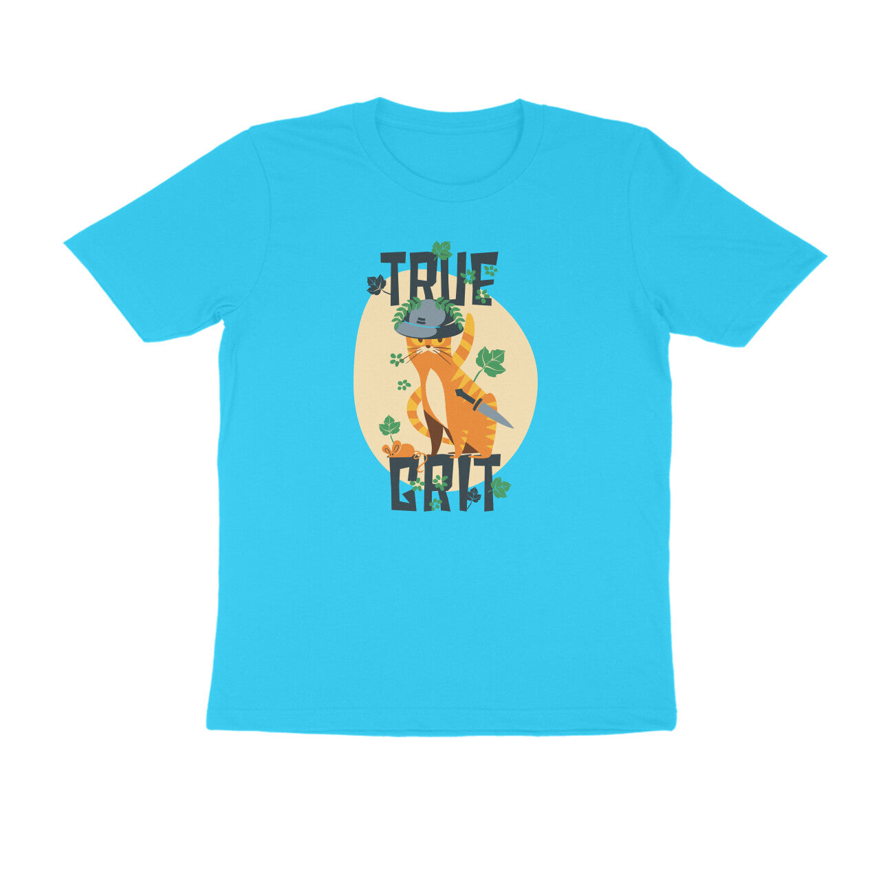 Half Sleeve Round Neck T-Shirt – True Grit 1 puraidoprints