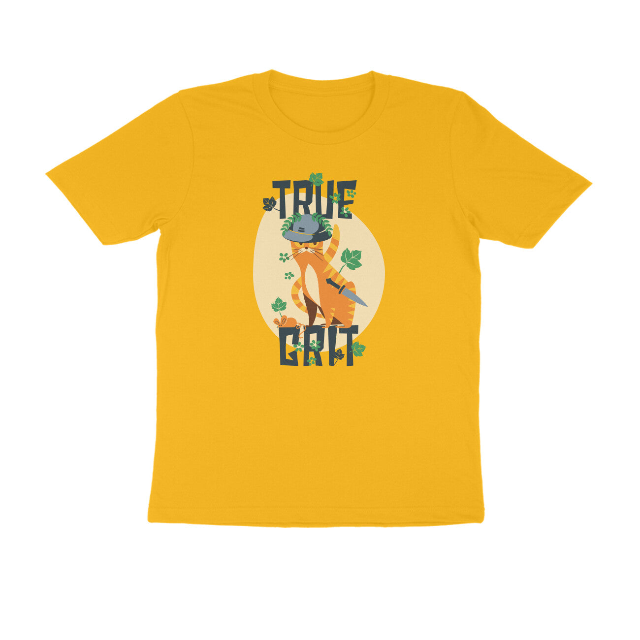Half Sleeve Round Neck T-Shirt – True Grit 1 puraidoprints