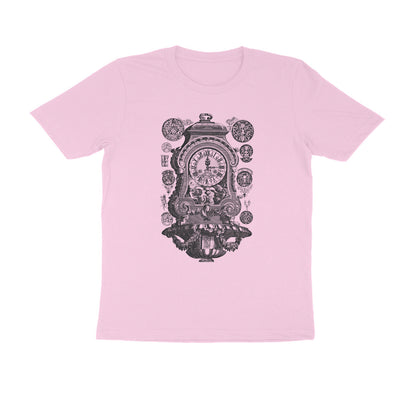 Half Sleeve Round Neck T-Shirt – Vintage clock puraidoprints