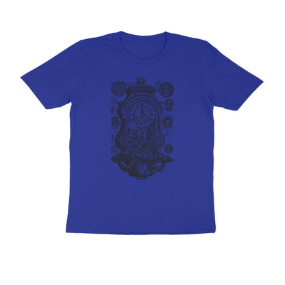 Half Sleeve Round Neck T-Shirt – Vintage clock puraidoprints