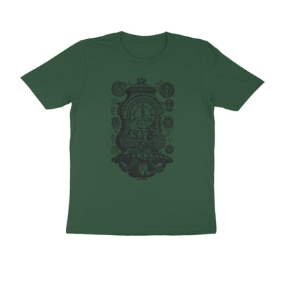 Half Sleeve Round Neck T-Shirt – Vintage clock puraidoprints