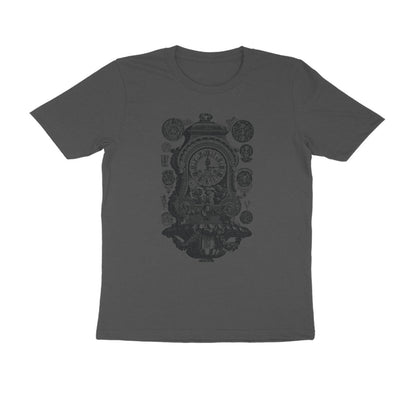 Half Sleeve Round Neck T-Shirt – Vintage clock puraidoprints