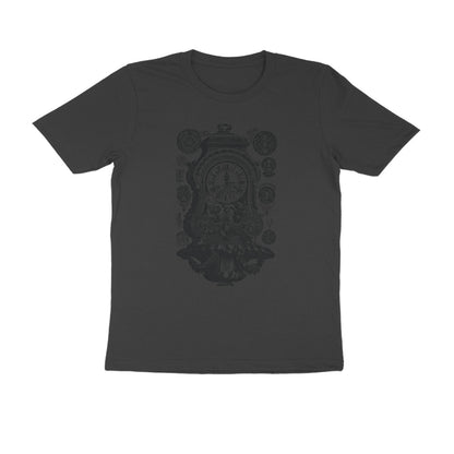 Half Sleeve Round Neck T-Shirt – Vintage clock puraidoprints