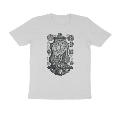 Half Sleeve Round Neck T-Shirt – Vintage clock puraidoprints