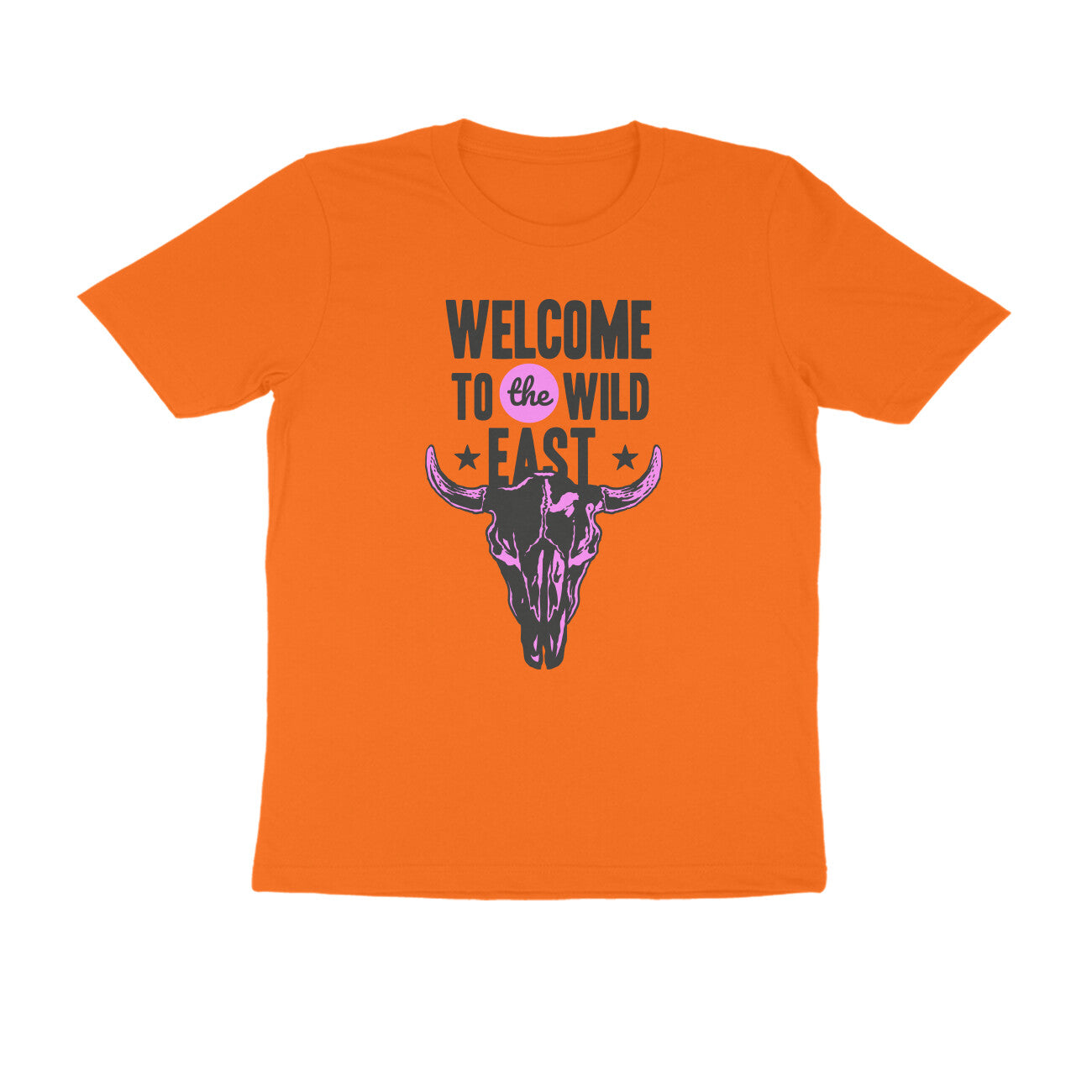 Half Sleeve Round Neck T-Shirt –  Welcome to the Wild East  2 puraidoprints