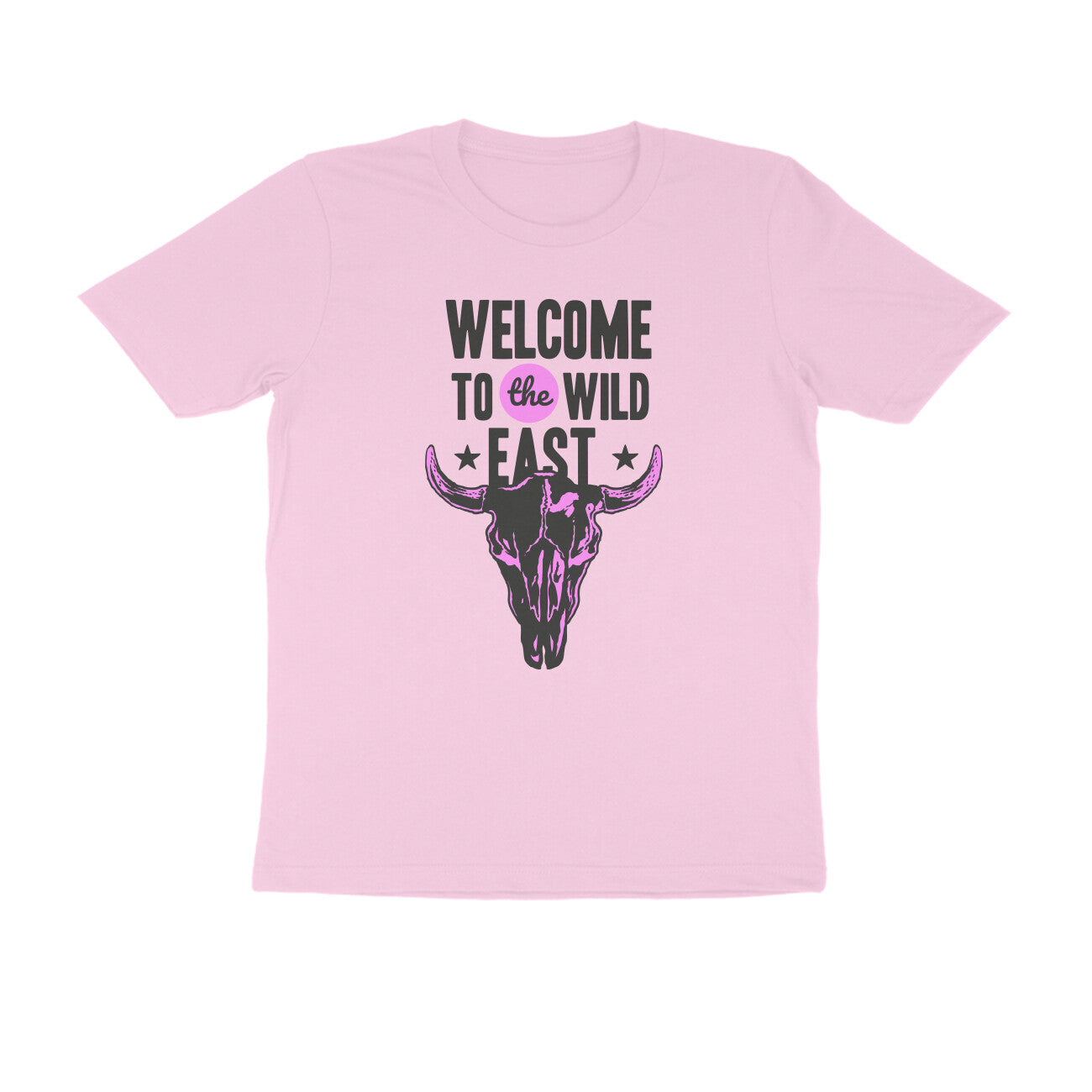 Half Sleeve Round Neck T-Shirt –  Welcome to the Wild East  2 puraidoprints
