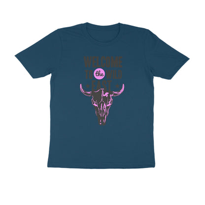 Half Sleeve Round Neck T-Shirt –  Welcome to the Wild East  2 puraidoprints