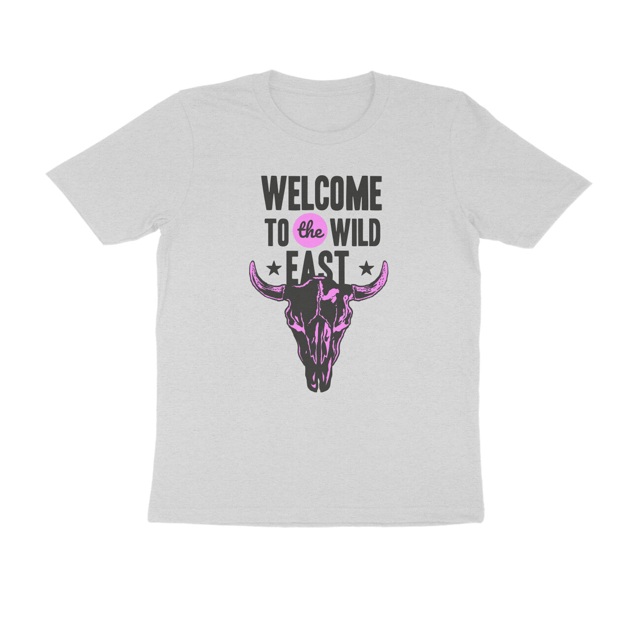Half Sleeve Round Neck T-Shirt –  Welcome to the Wild East  2 puraidoprints