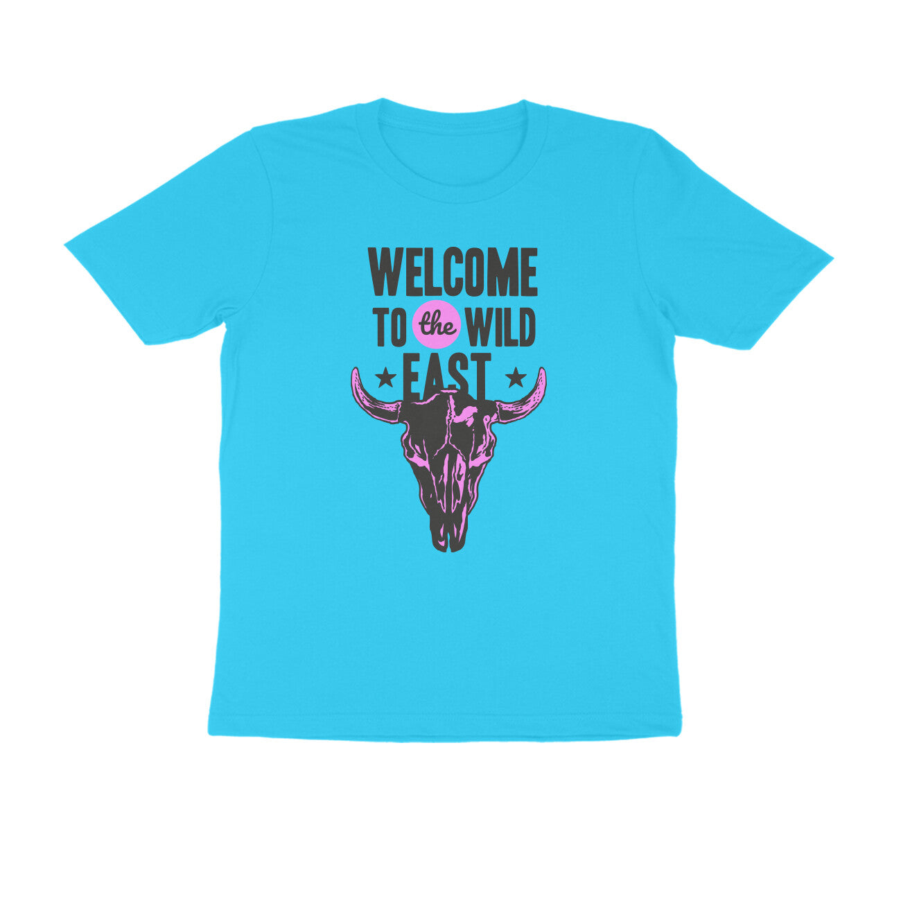 Half Sleeve Round Neck T-Shirt –  Welcome to the Wild East  2 puraidoprints