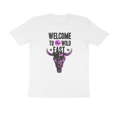 Half Sleeve Round Neck T-Shirt –  Welcome to the Wild East  2 puraidoprints