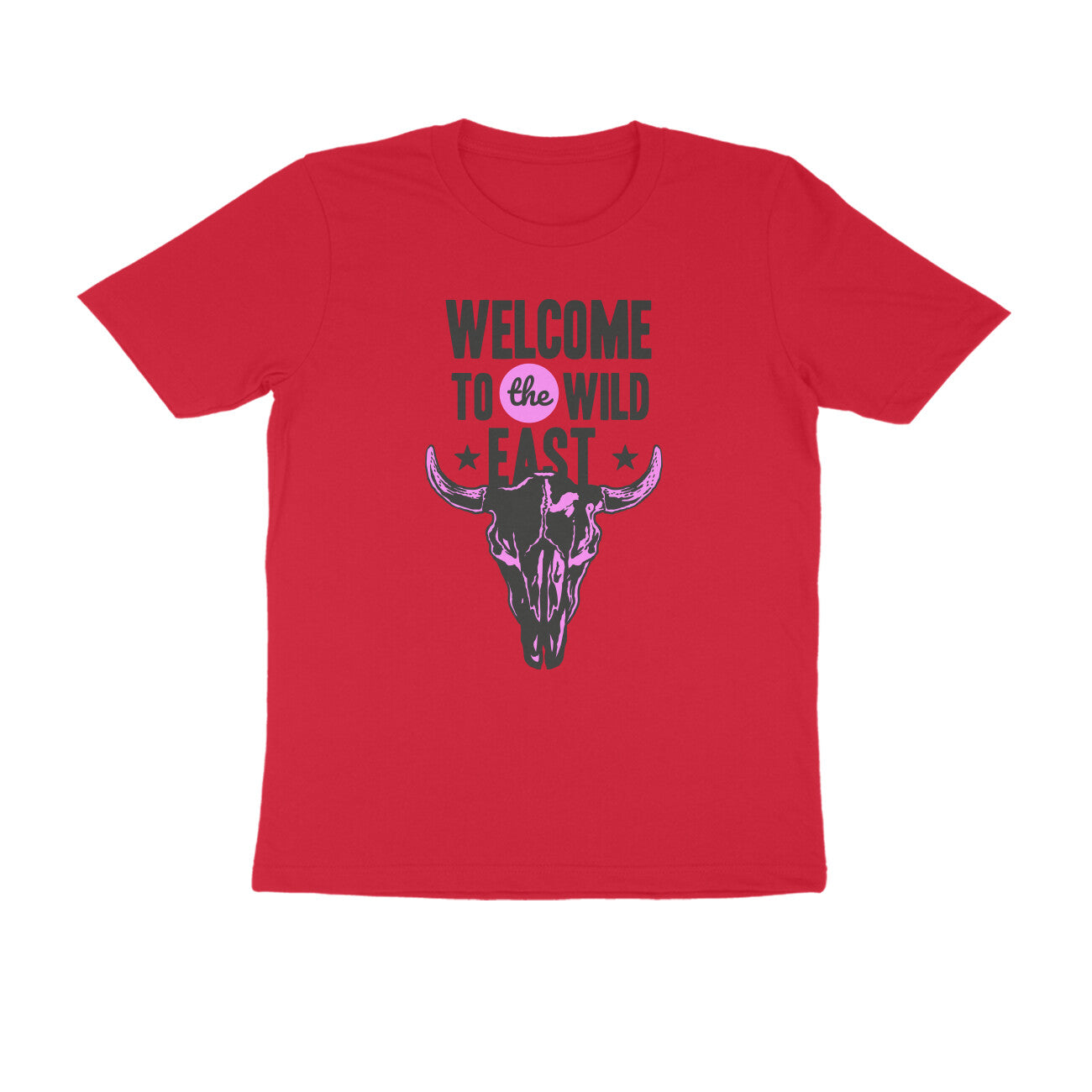 Half Sleeve Round Neck T-Shirt –  Welcome to the Wild East  2 puraidoprints