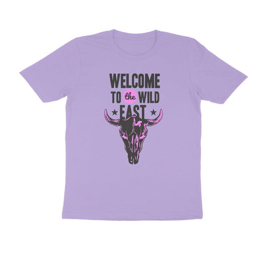 Half Sleeve Round Neck T-Shirt –  Welcome to the Wild East  2 puraidoprints