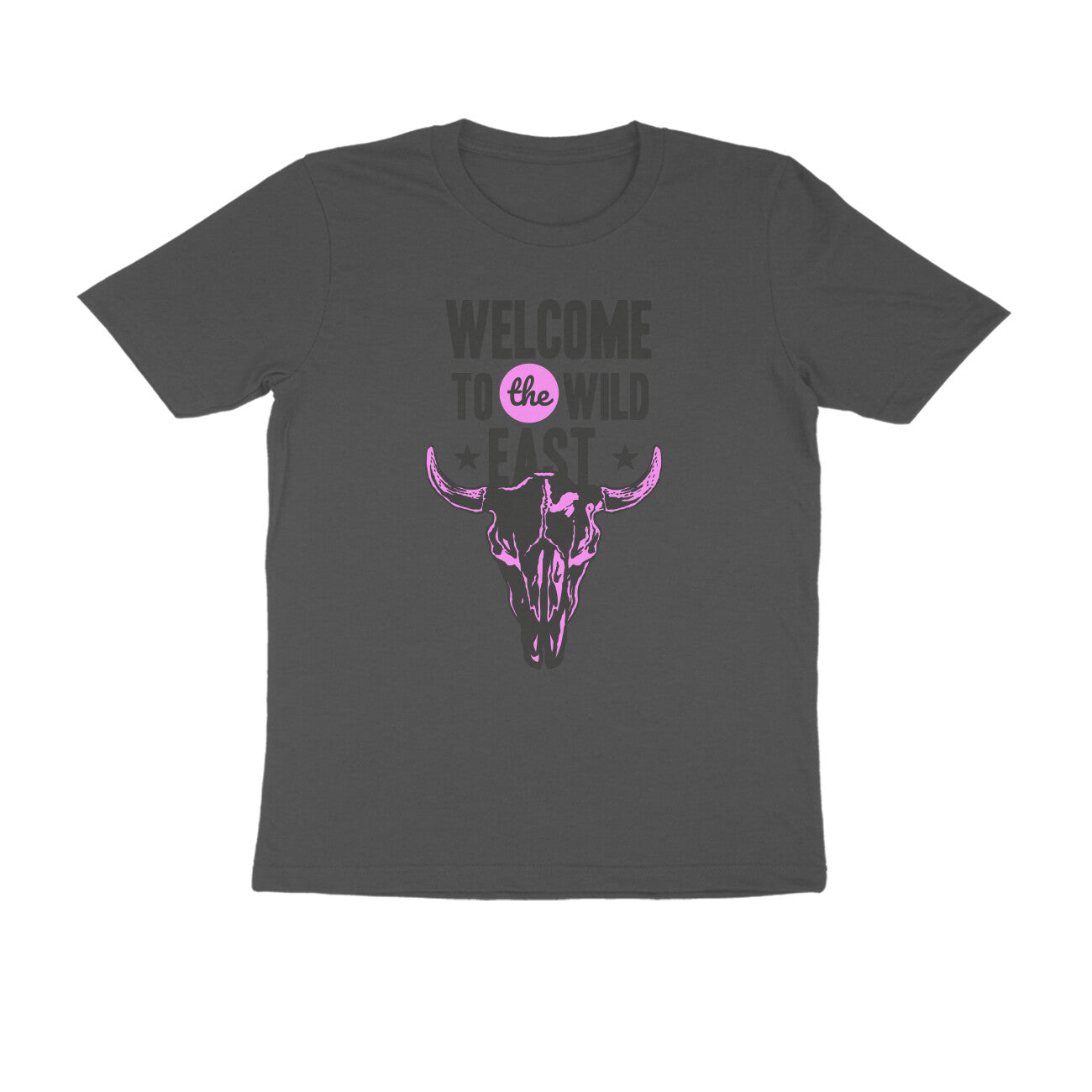 Half Sleeve Round Neck T-Shirt –  Welcome to the Wild East  2 puraidoprints