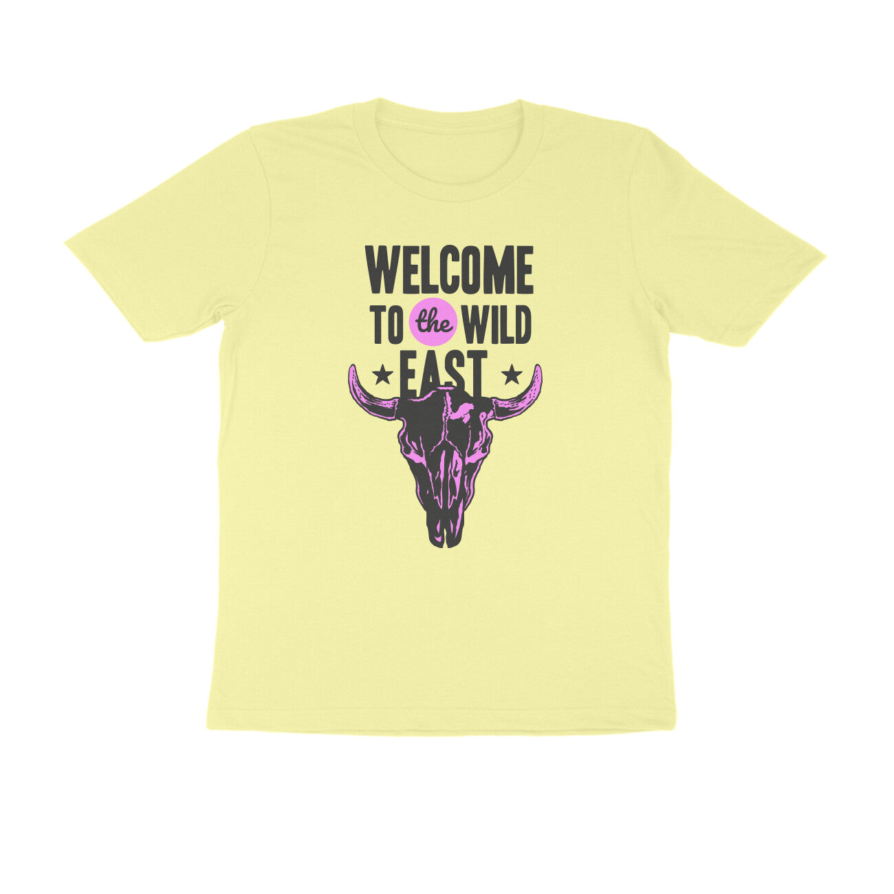 Half Sleeve Round Neck T-Shirt –  Welcome to the Wild East  2 puraidoprints