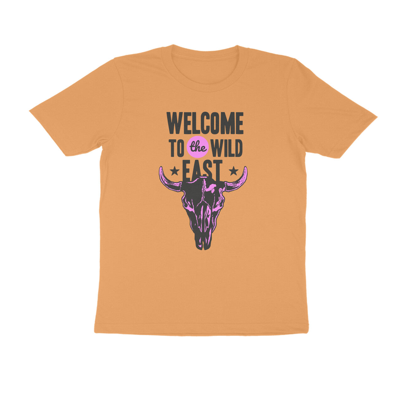 Half Sleeve Round Neck T-Shirt –  Welcome to the Wild East  2 puraidoprints