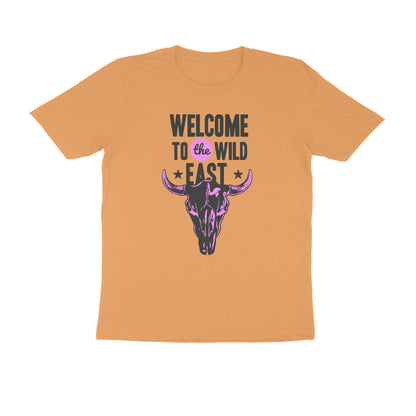 Half Sleeve Round Neck T-Shirt –  Welcome to the Wild East  2 puraidoprints