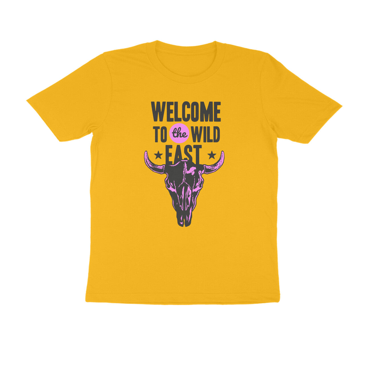 Half Sleeve Round Neck T-Shirt –  Welcome to the Wild East  2 puraidoprints