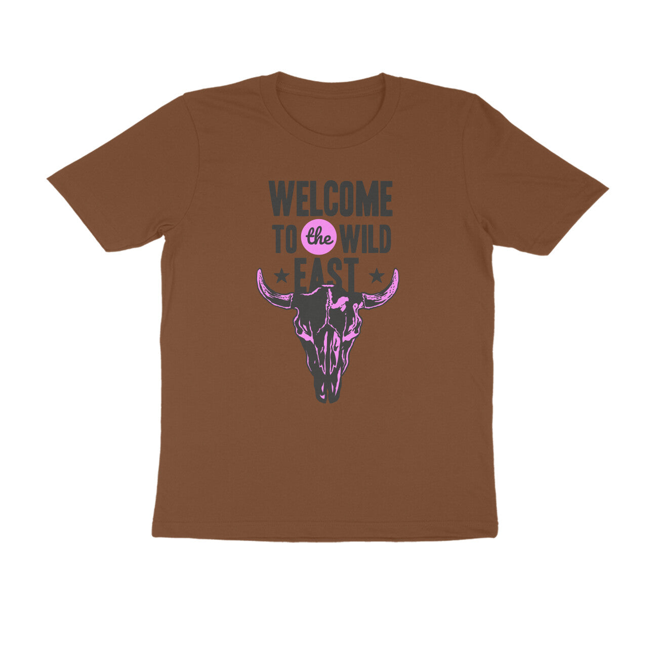 Half Sleeve Round Neck T-Shirt –  Welcome to the Wild East  2 puraidoprints