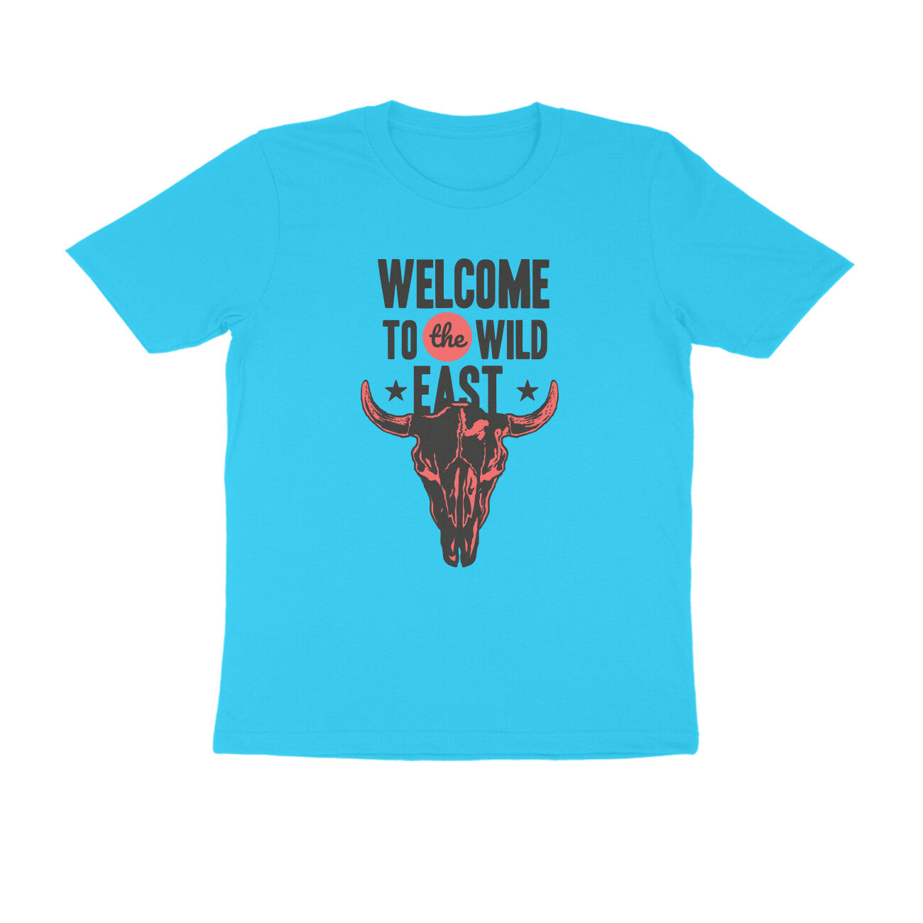 Half Sleeve Round Neck T-Shirt –  Welcome to the Wild East  3 puraidoprints