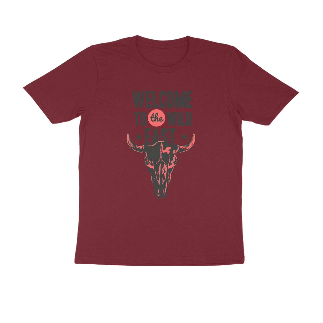 Half Sleeve Round Neck T-Shirt –  Welcome to the Wild East  3 puraidoprints