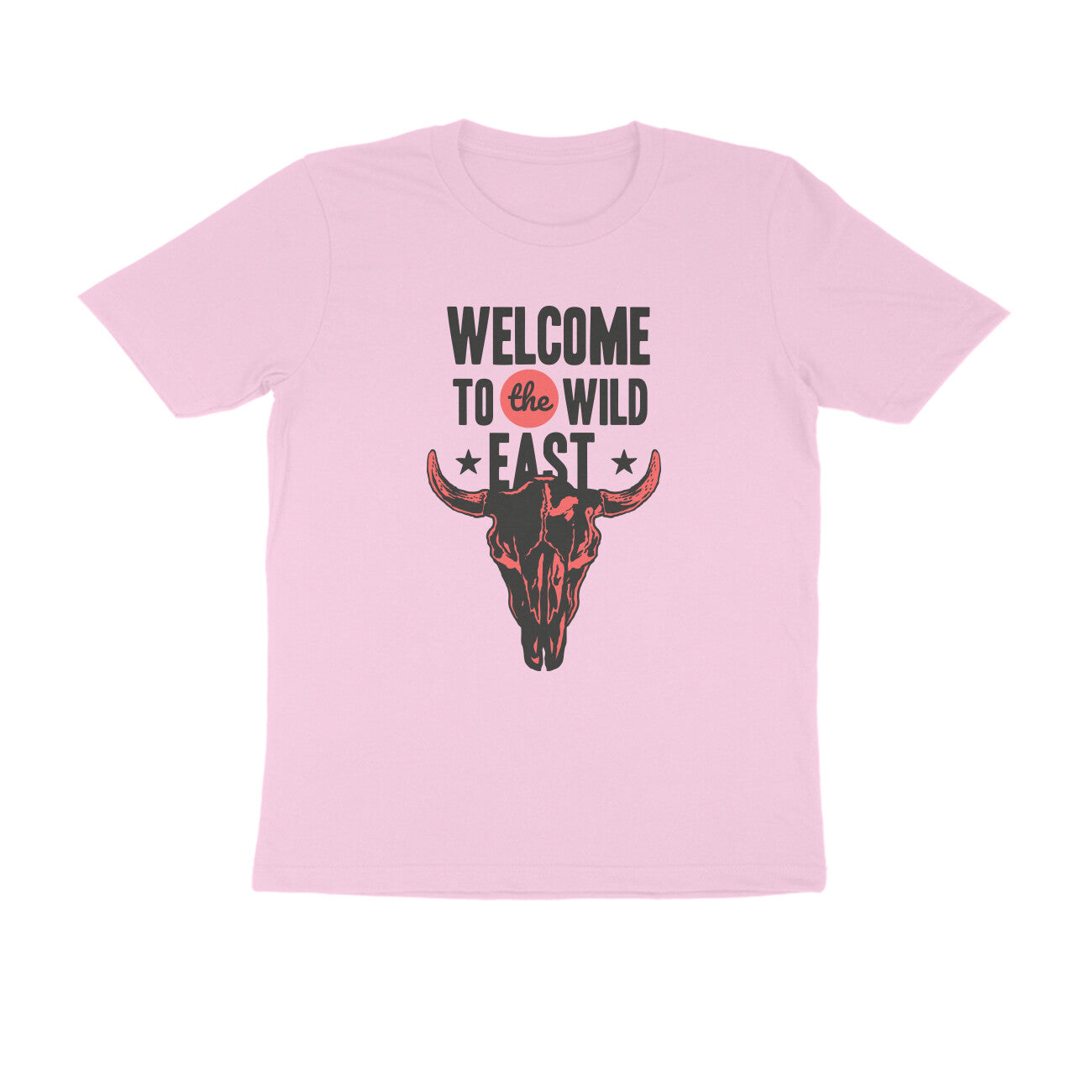 Half Sleeve Round Neck T-Shirt –  Welcome to the Wild East  3 puraidoprints