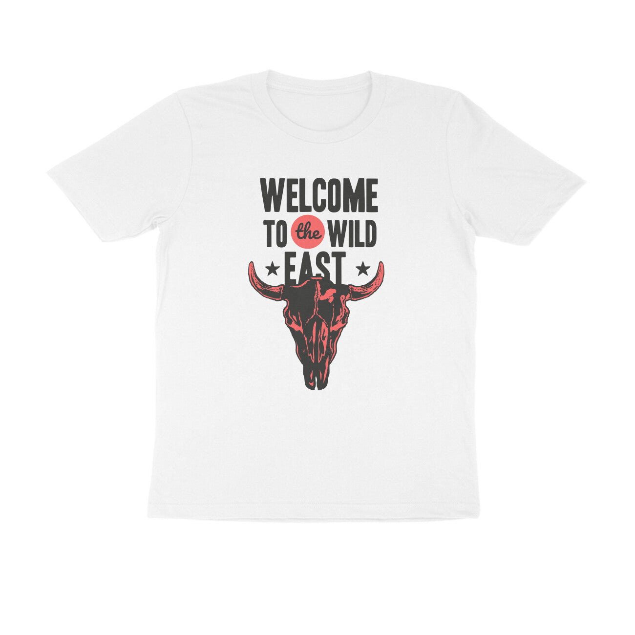 Half Sleeve Round Neck T-Shirt –  Welcome to the Wild East  3 puraidoprints