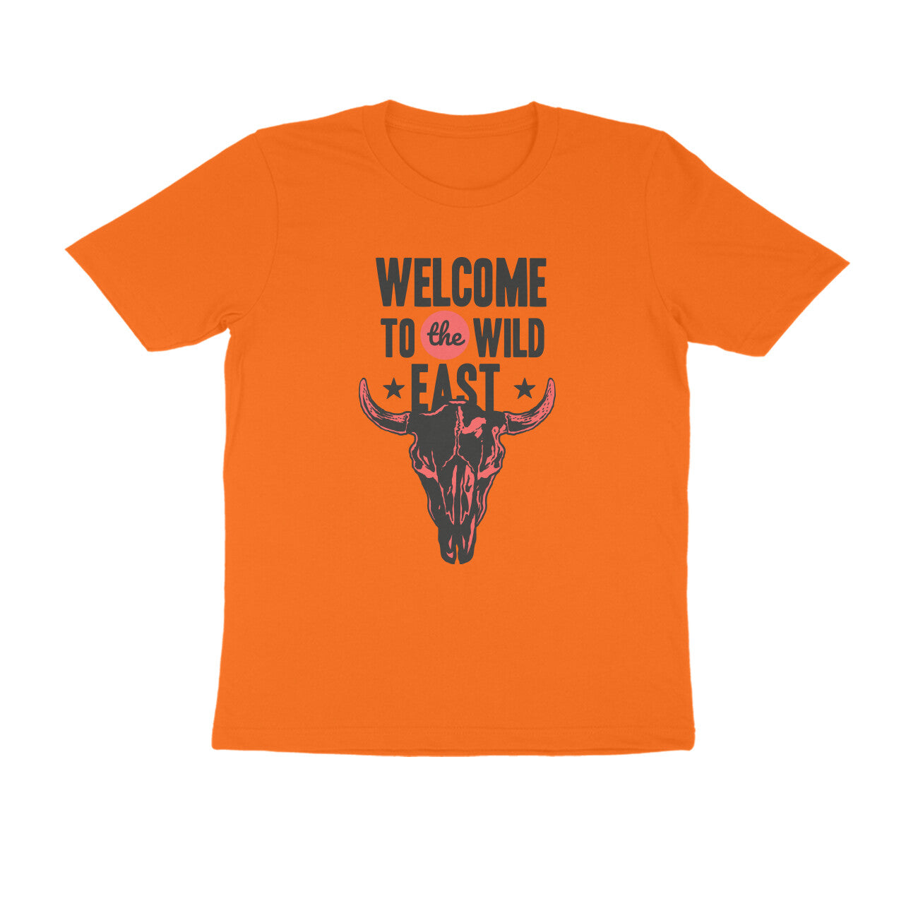 Half Sleeve Round Neck T-Shirt –  Welcome to the Wild East  3 puraidoprints