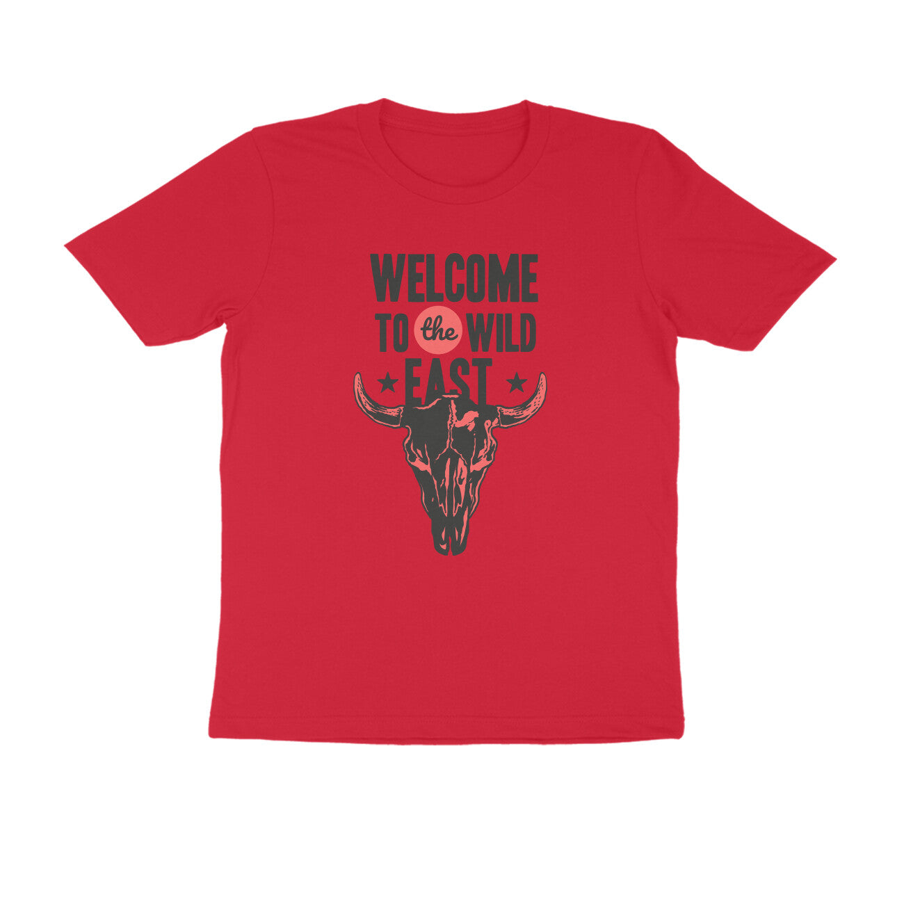 Half Sleeve Round Neck T-Shirt –  Welcome to the Wild East  3 puraidoprints