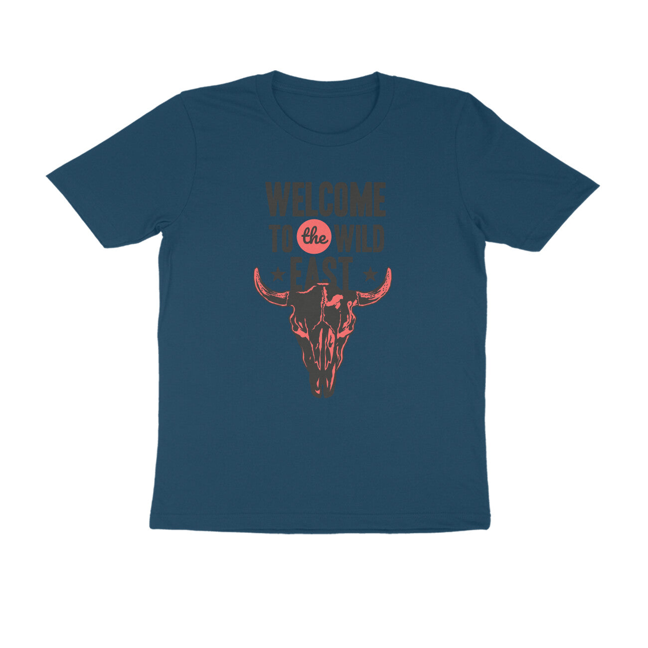 Half Sleeve Round Neck T-Shirt –  Welcome to the Wild East  3 puraidoprints