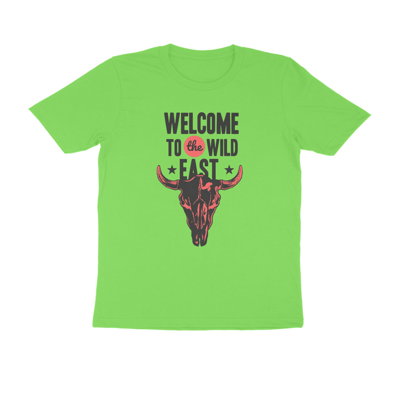 Half Sleeve Round Neck T-Shirt –  Welcome to the Wild East  3 puraidoprints