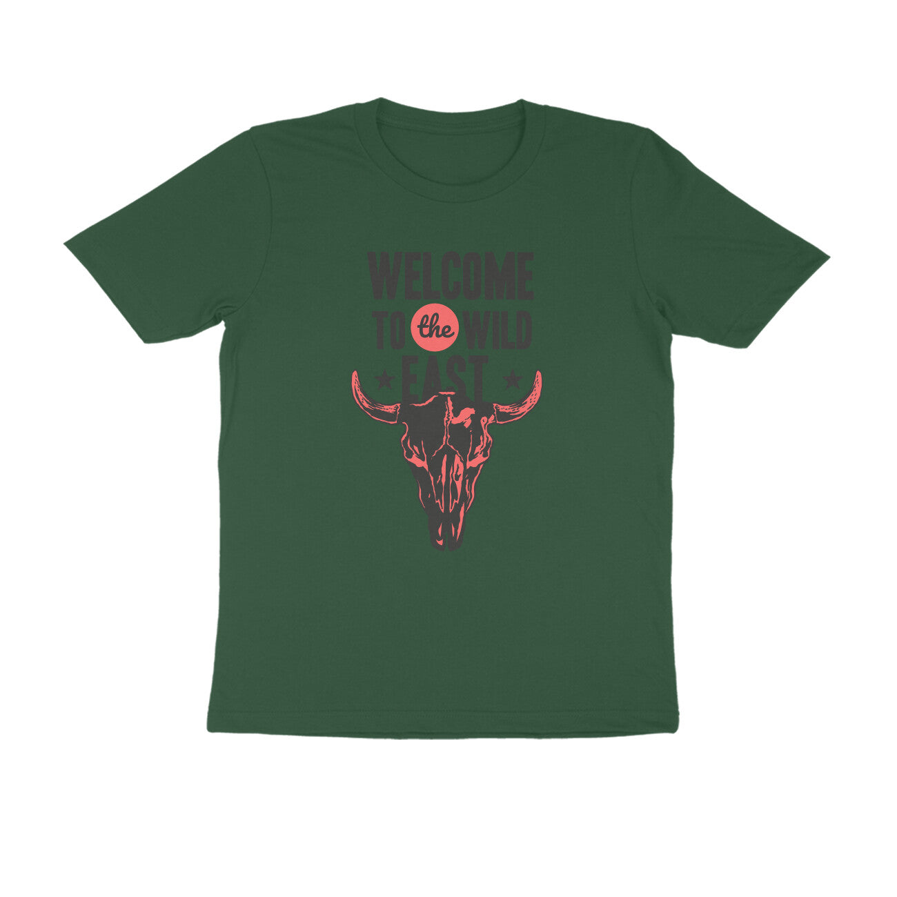 Half Sleeve Round Neck T-Shirt –  Welcome to the Wild East  3 puraidoprints