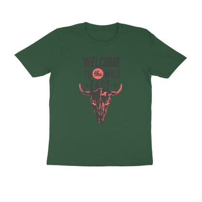 Half Sleeve Round Neck T-Shirt –  Welcome to the Wild East  3 puraidoprints