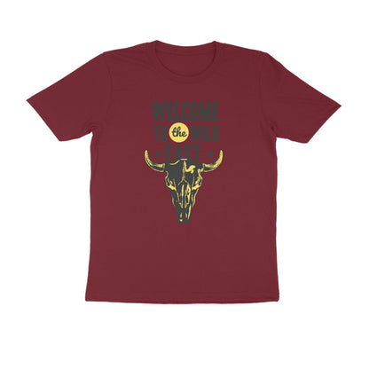 Half Sleeve Round Neck T-Shirt –  Welcome to the Wild East  4 puraidoprints