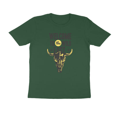 Half Sleeve Round Neck T-Shirt –  Welcome to the Wild East  4 puraidoprints
