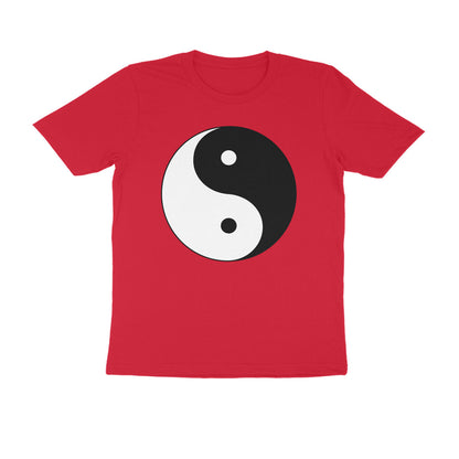 Half Sleeve Round Neck T-Shirt – Yin Yang puraidoprints