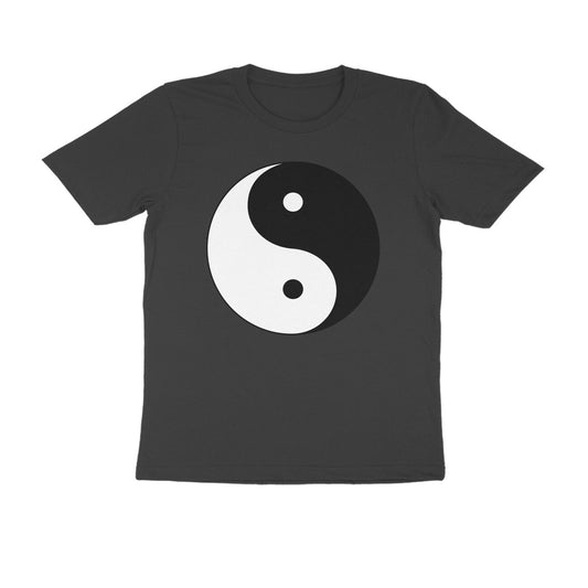 Half Sleeve Round Neck T-Shirt – Yin Yang puraidoprints