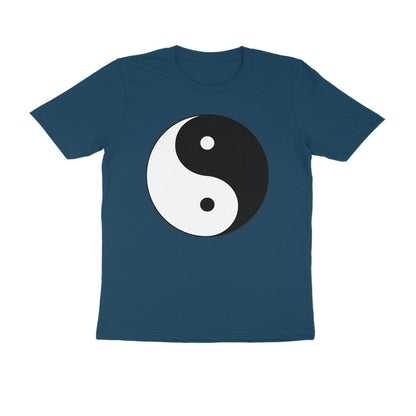 Half Sleeve Round Neck T-Shirt – Yin Yang puraidoprints