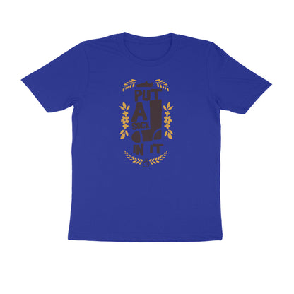 Half Sleeve Round Neck T-Shirt – put a sock in it 3 puraidoprints