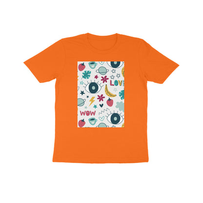 Kids' Half Sleeve Round Neck Tshirt - Abstract puraidoprints