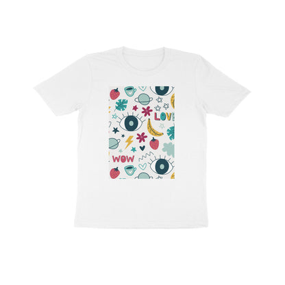 Kids' Half Sleeve Round Neck Tshirt - Abstract puraidoprints