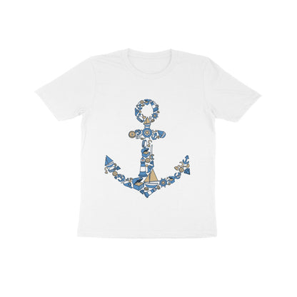 Kids' Half Sleeve Round Neck Tshirt – Anchor Blue puraidoprints