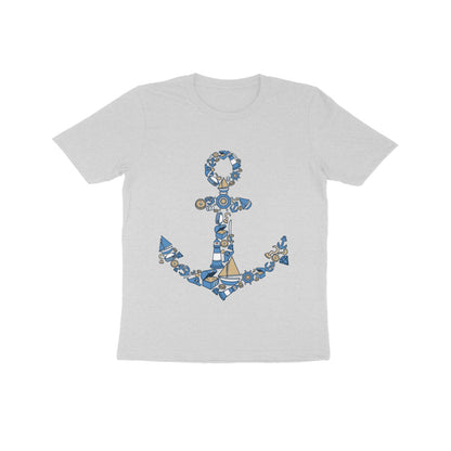Kids' Half Sleeve Round Neck Tshirt – Anchor Blue puraidoprints