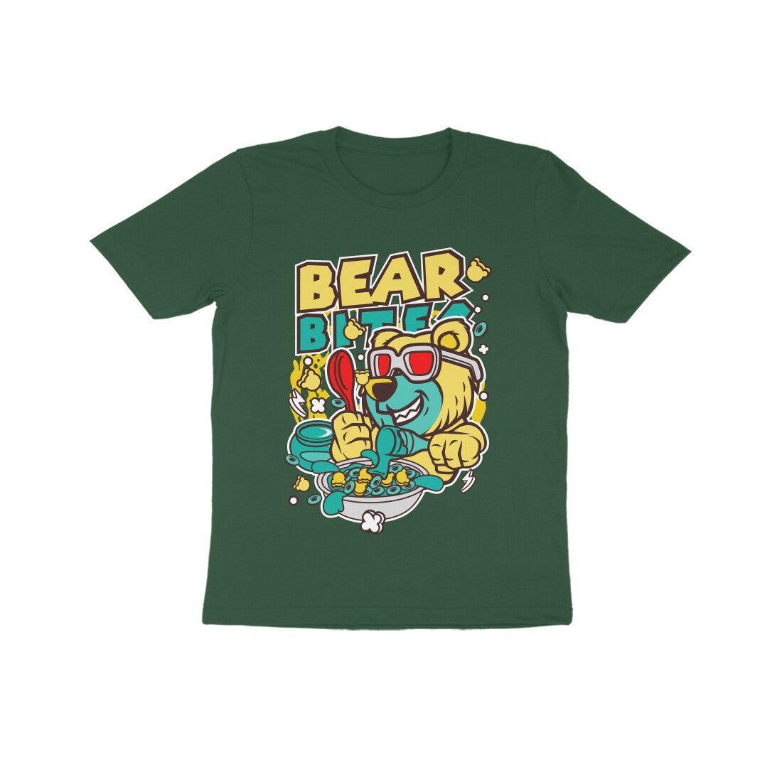 Kids' Half Sleeve Round Neck Tshirt – Bear Biter puraidoprints